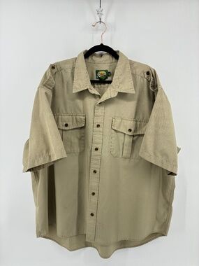 MASSIVE $10 SALE Cabela's Khaki Casual Button-Down Shirt